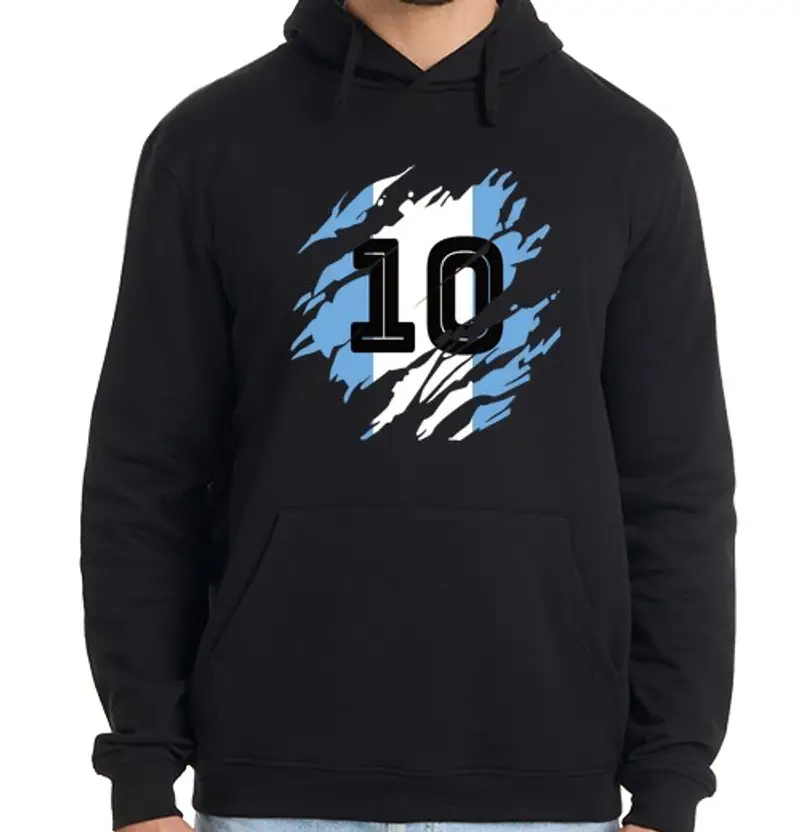 Felpa uomo con cappuccio maradona sempre