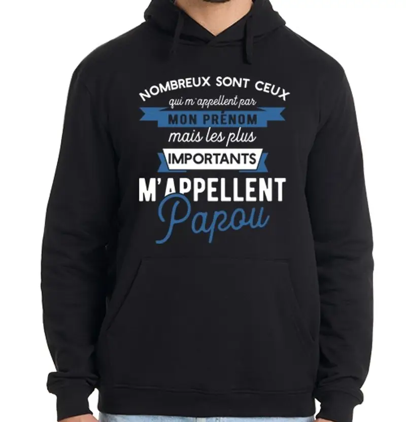 Felpa uomo con cappuccio mi chiamano regalo papou