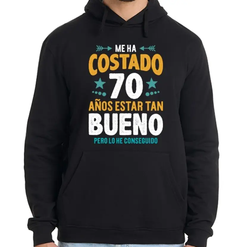 Felpa uomo con cappuccio mi ci sono voluti 70 anni per essere questo bel regalo per il 70esimo compleanno nato nel 1954