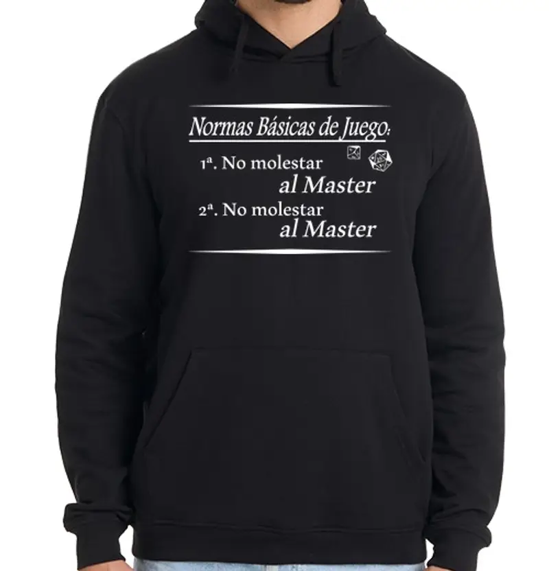 Felpa uomo con cappuccio né più più ter rpg