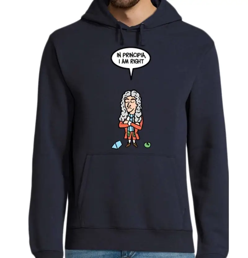 Felpa uomo con cappuccio newton