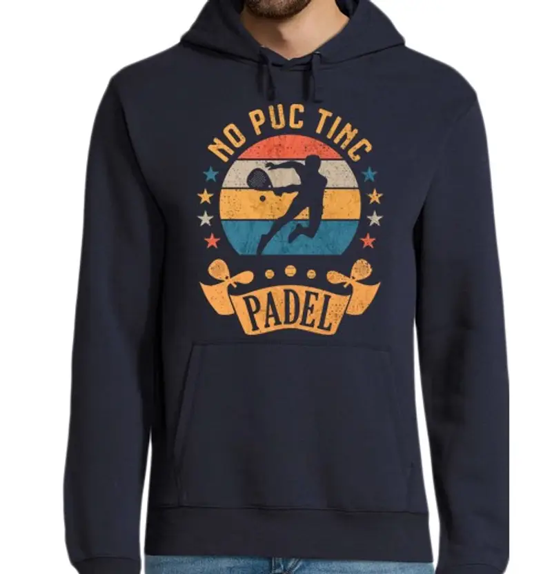 Felpa uomo con cappuccio No Puc Tinc Padel Catalán