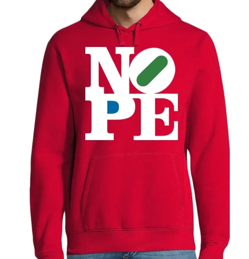 Felpa uomo con cappuccio no (scuro)