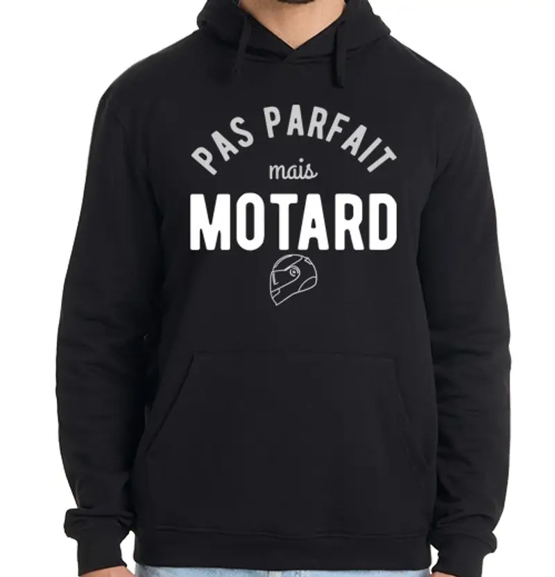 Felpa uomo con cappuccio non perfetto regalo per biker