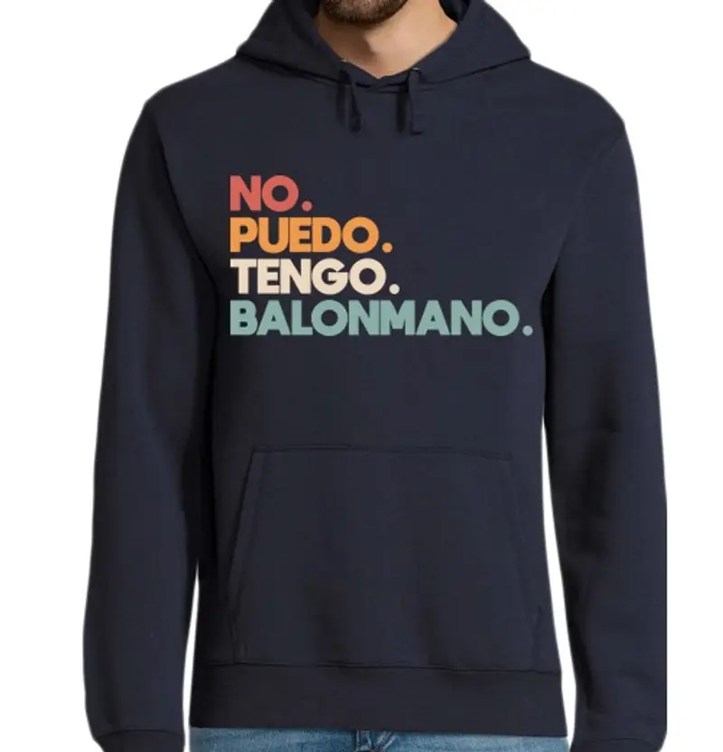 Felpa uomo con cappuccio Non posso giocare a palla