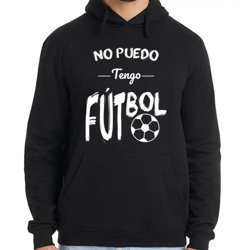 Felpa uomo con cappuccio Non posso ho il calcio