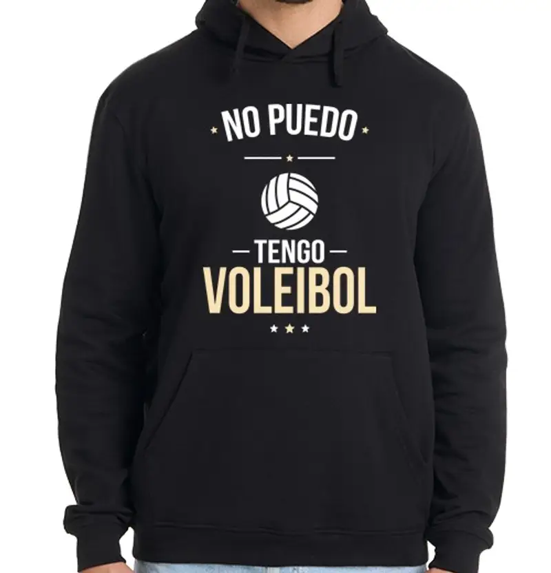 Felpa uomo con cappuccio Non posso ho la pallavolo