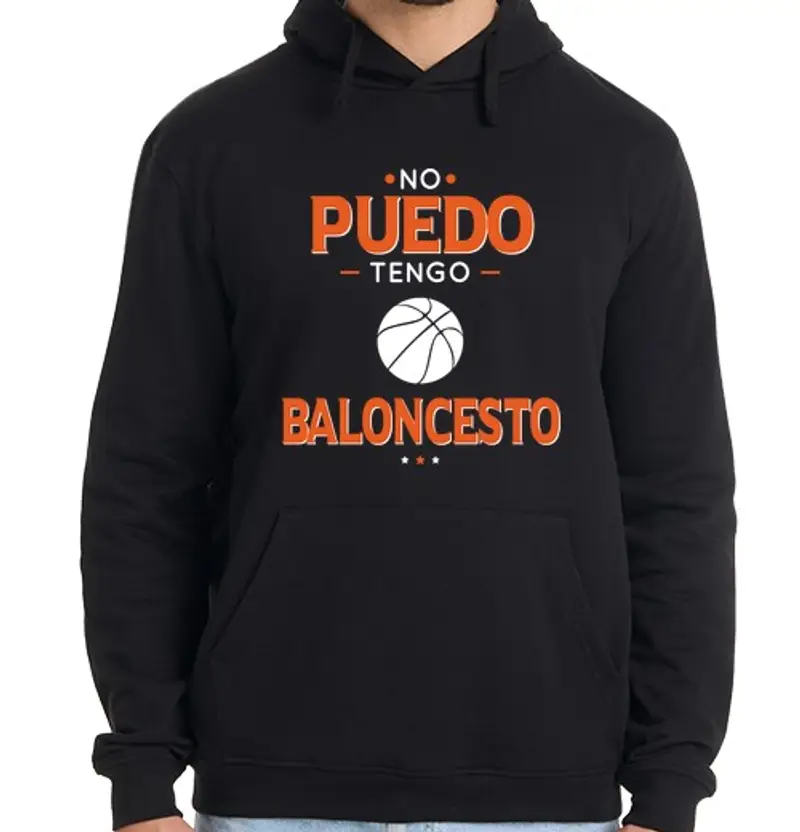 Felpa uomo con cappuccio Non posso ho un cesto palla