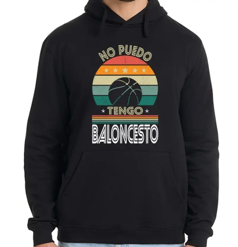 Felpa uomo con cappuccio Non posso ho una palla da basket