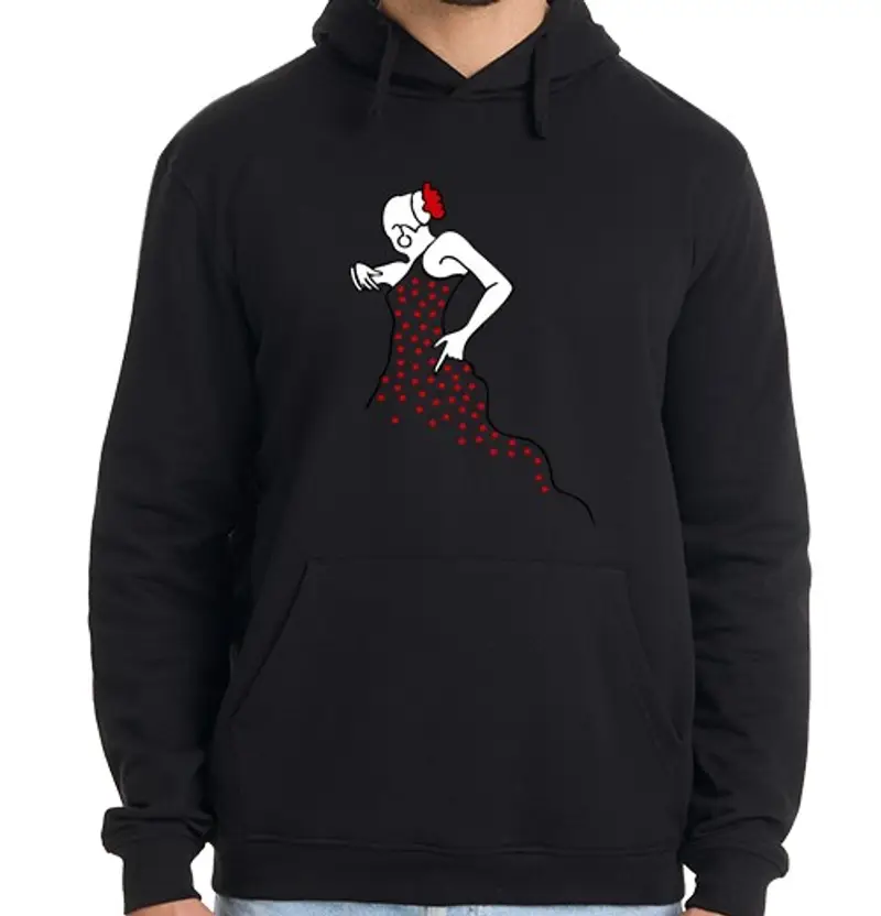 Felpa uomo con cappuccio ole, ole ole e