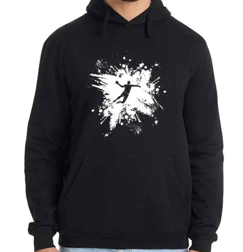 Felpa uomo con cappuccio pallamano regalo giocatore di pallamano