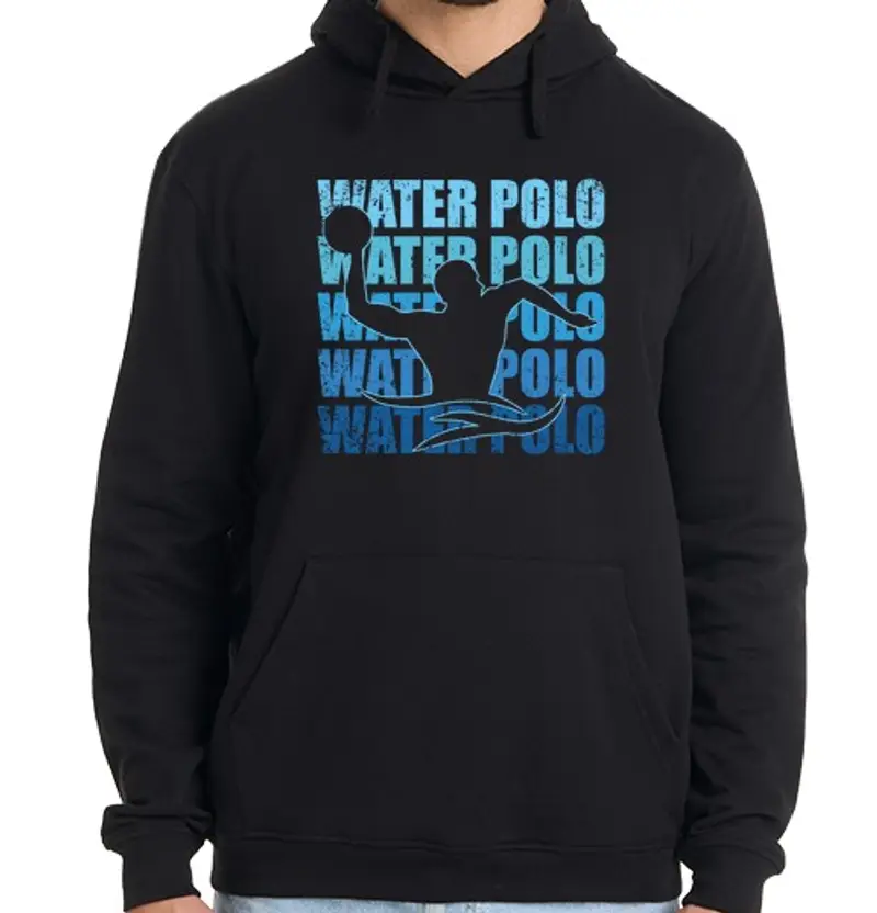 Felpa uomo con cappuccio pallanuoto
