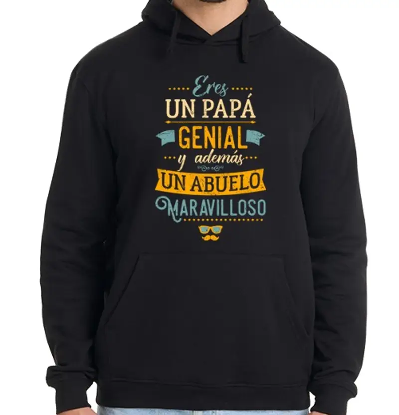 Felpa uomo con cappuccio papà bisnonno meraviglioso