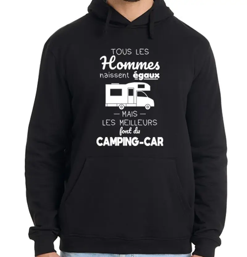 Felpa uomo con cappuccio pari uomini miglior camper