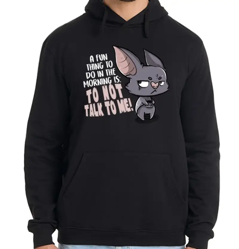 Felpa uomo con cappuccio Persone mattiniere