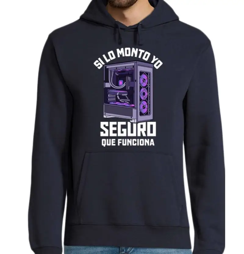 Felpa uomo con cappuccio programma di installazione del pc computer hardware del computer giocatore nerd geek