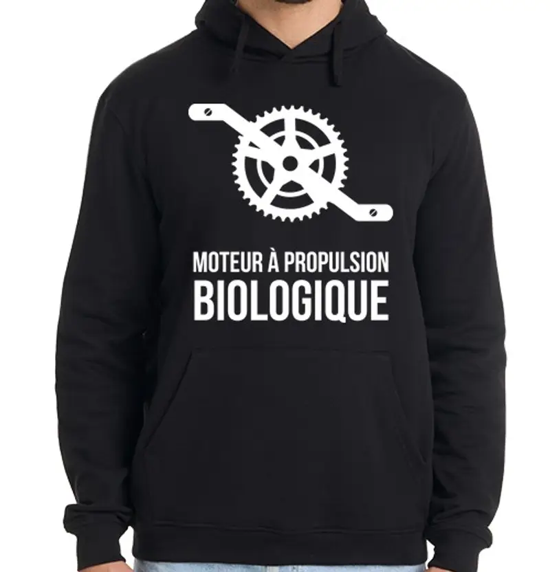 Felpa uomo con cappuccio propulsione biologique