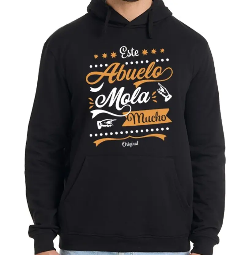 Felpa uomo con cappuccio questo nonno