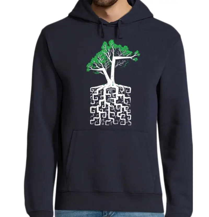 Felpa uomo con cappuccio racine carrée - square radice