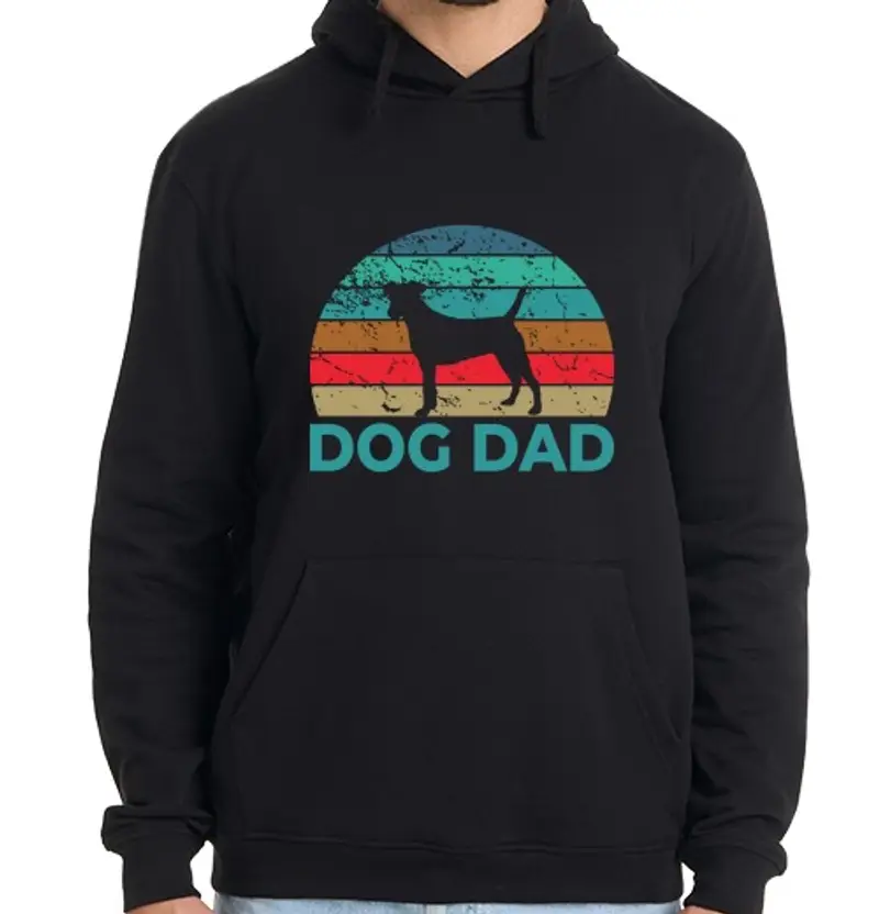 Felpa uomo con cappuccio regalo amante degli animali zampa di ca