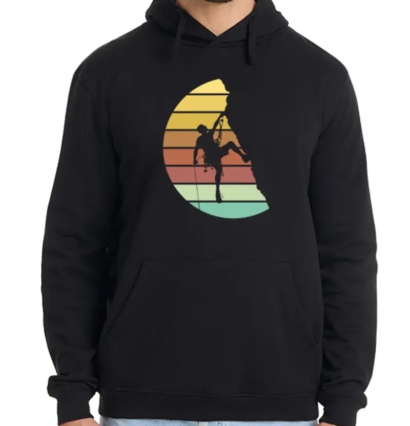 Felpa uomo con cappuccio regalo di alpinismo vintage