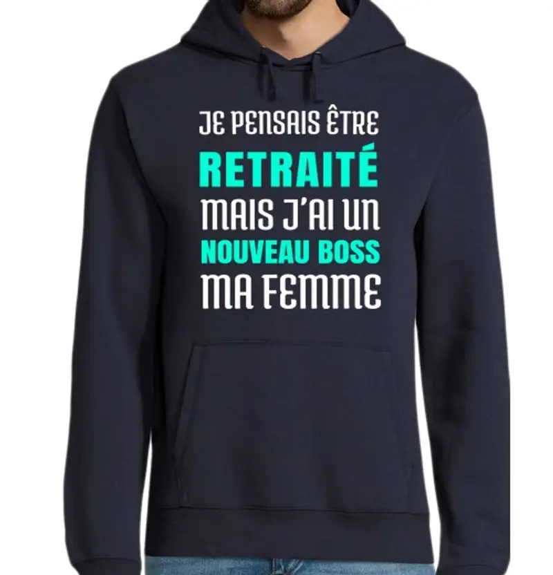 Felpa uomo con cappuccio regalo di pensionato uomo umorismo pens