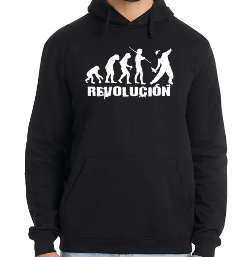 Felpa uomo con cappuccio rivoluzione
