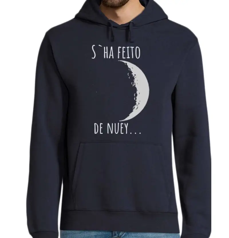 Felpa uomo con cappuccio s ha feito de nuey Aragonese jota forma