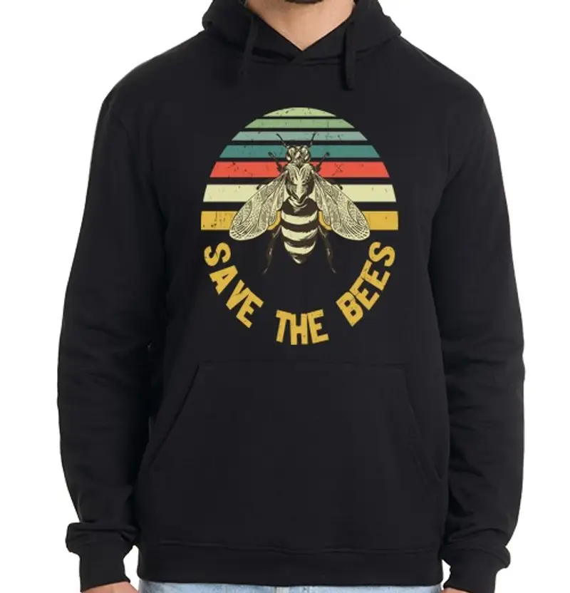 Felpa uomo con cappuccio salva l39ape