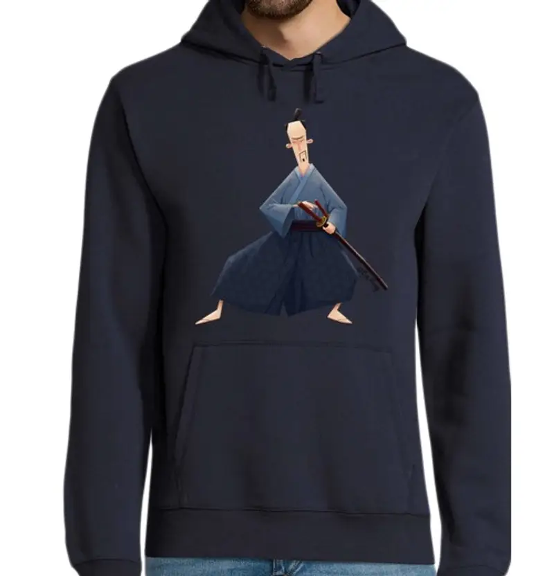 Felpa uomo con cappuccio samurai - con cappuccio uomo