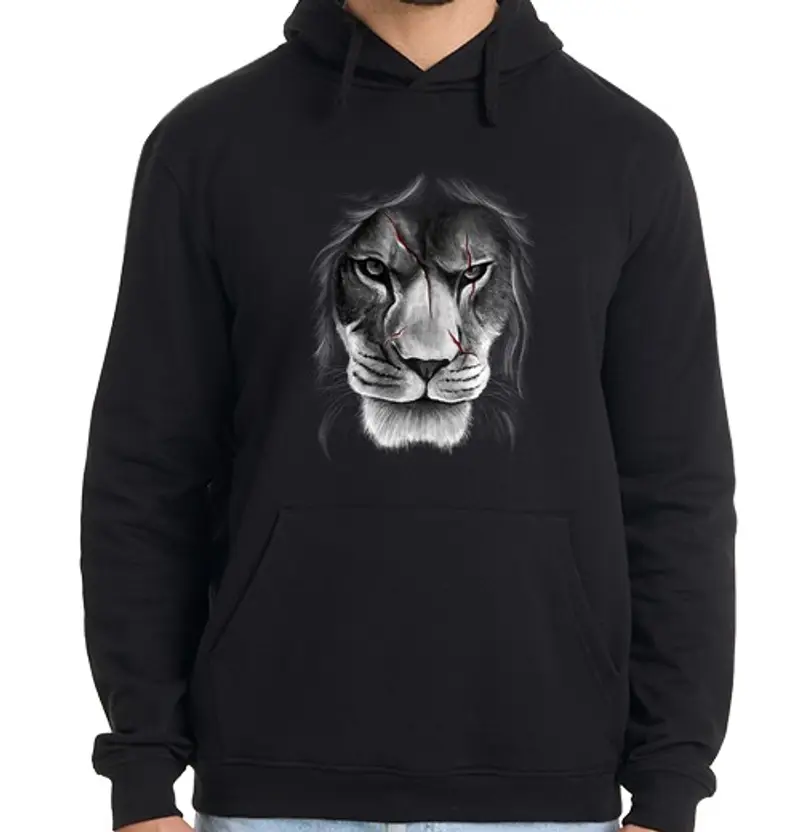 Felpa uomo con cappuccio scarface