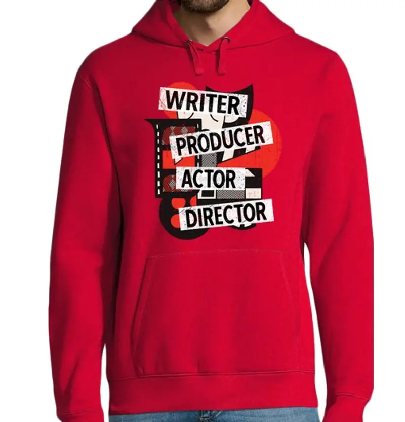 Felpa uomo con cappuccio scrittore produttore attore regista