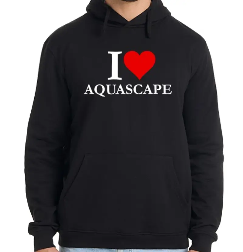 Felpa uomo con cappuccio Shn amo paesaggio acquatico