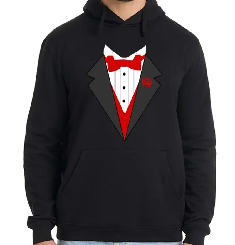 Felpa uomo con cappuccio smo king feste o senzagle scapolo