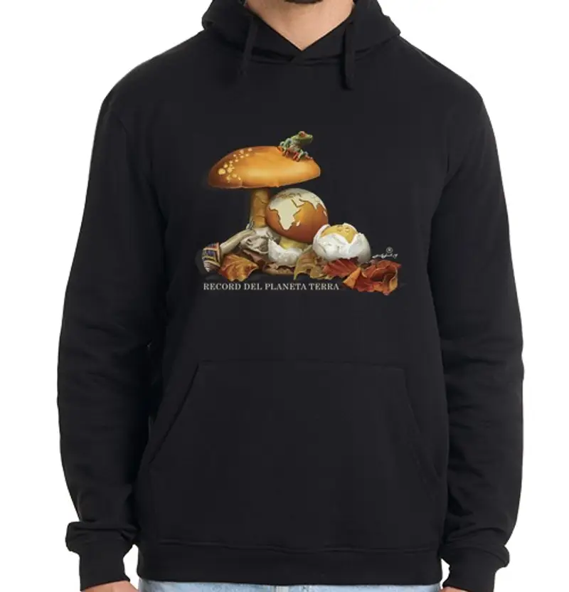 Felpa uomo con cappuccio spl06 - funghi