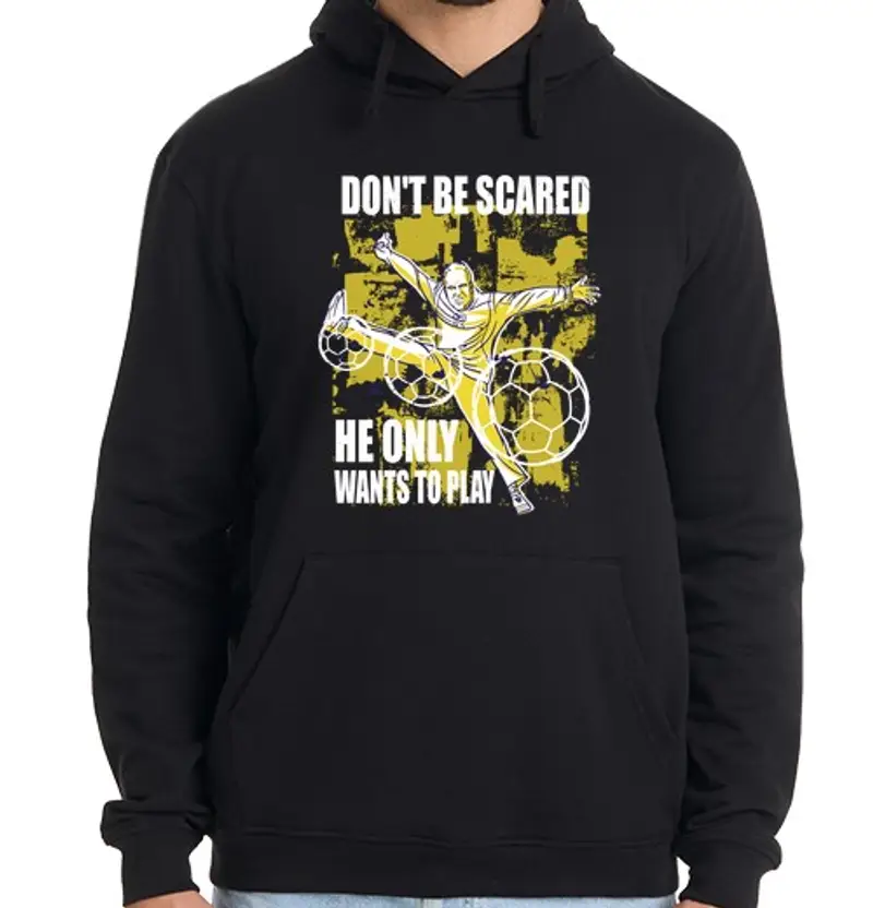 Felpa uomo con cappuccio sport del giocatore di citazione divert