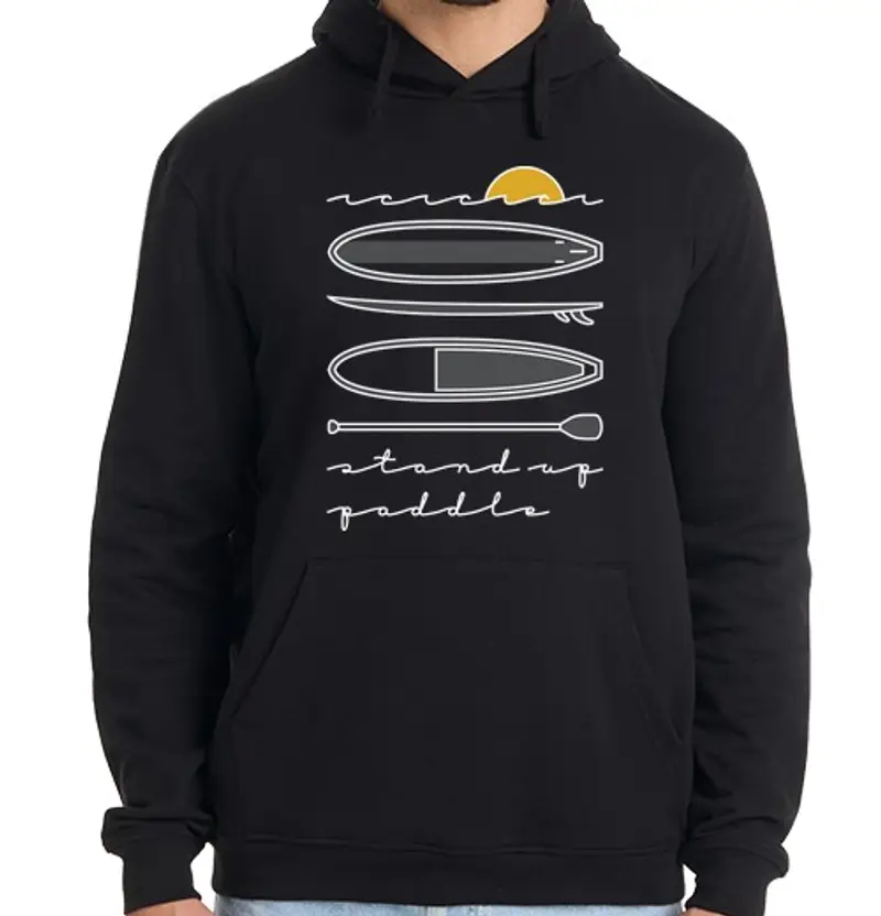 Felpa uomo con cappuccio stand up paddle