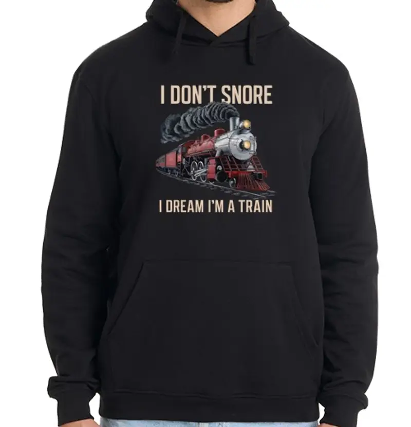 Felpa uomo con cappuccio stazione ferroviaria trainopotter treno