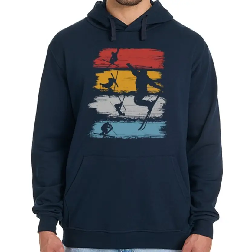 Felpa uomo con cappuccio style libero