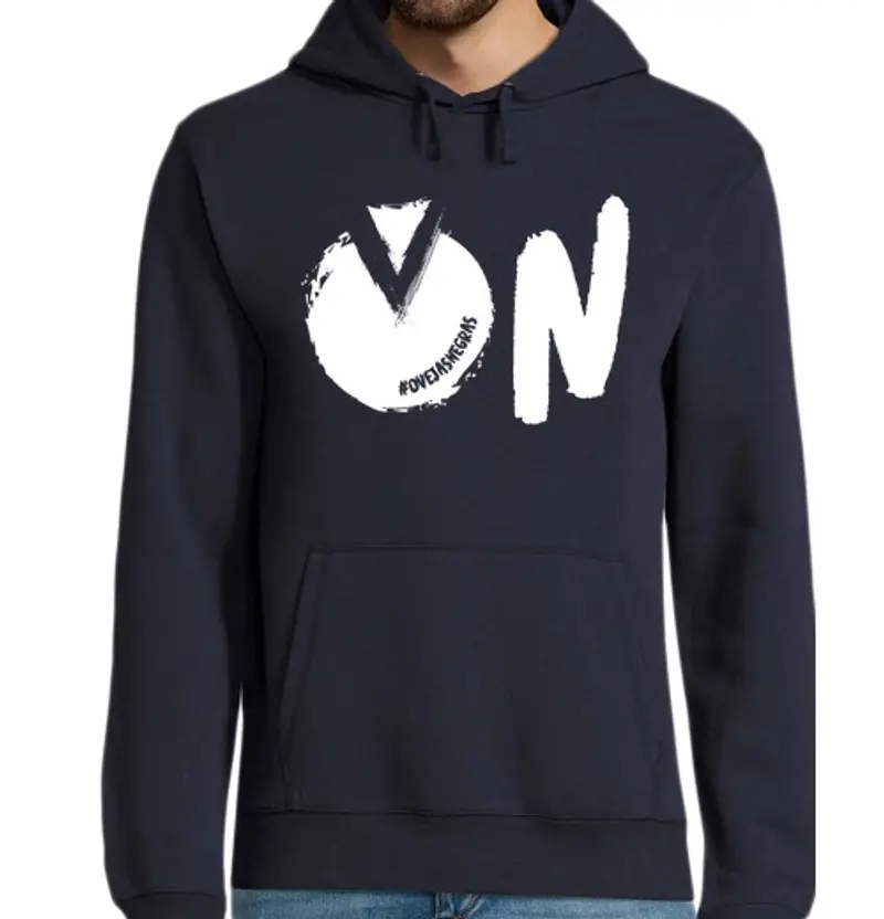 Felpa uomo con cappuccio su bianco for uomo