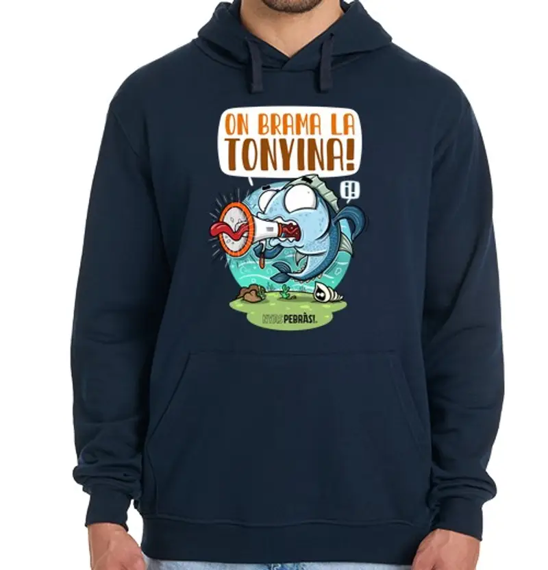 Felpa uomo con cappuccio sul soffietto tonyina