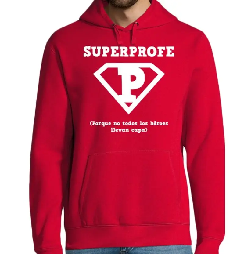 Felpa uomo con cappuccio superprofe