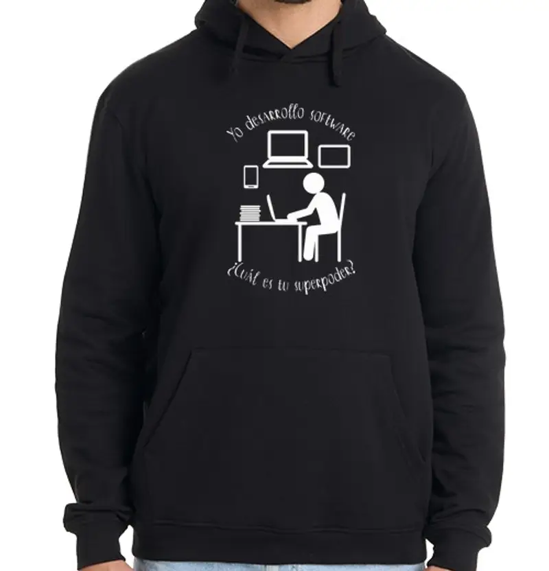 Felpa uomo con cappuccio sviluppo bianco