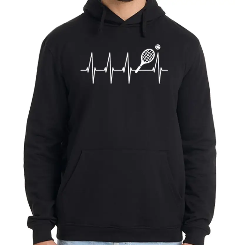Felpa uomo con cappuccio tennis