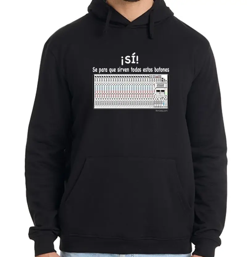 Felpa uomo con cappuccio thcs007_si_botones