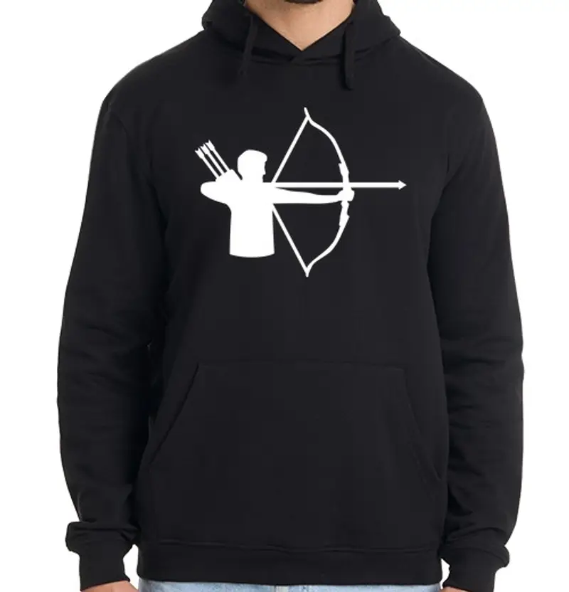Felpa uomo con cappuccio tiro con l39arco