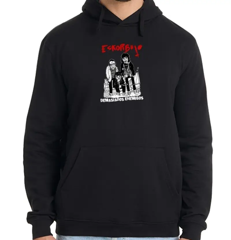 Felpa uomo con cappuccio troppi nemici