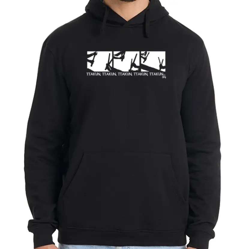 Felpa uomo con cappuccio ttakun-ttakun