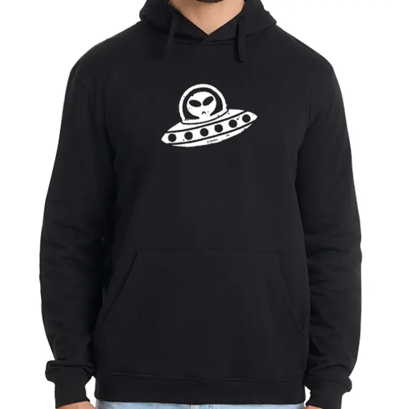 Felpa uomo con cappuccio ufo