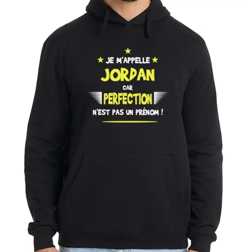Felpa uomo con cappuccio umorismo giordano e regalo divertente